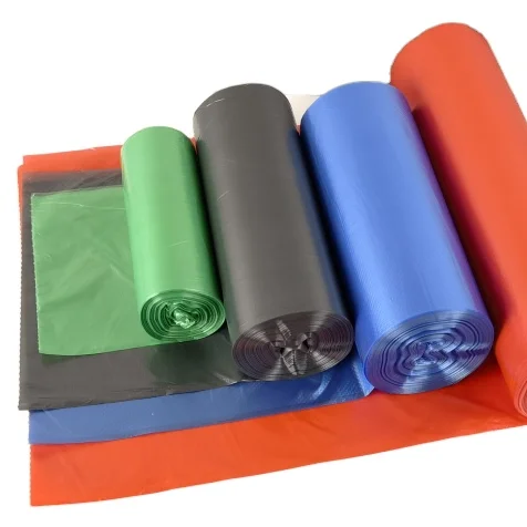 QINMU QM-01 Disposable Garbage Bags for Hotel Lobby Use (White/Black/Blue Multi-Size Custom Logo Printing)