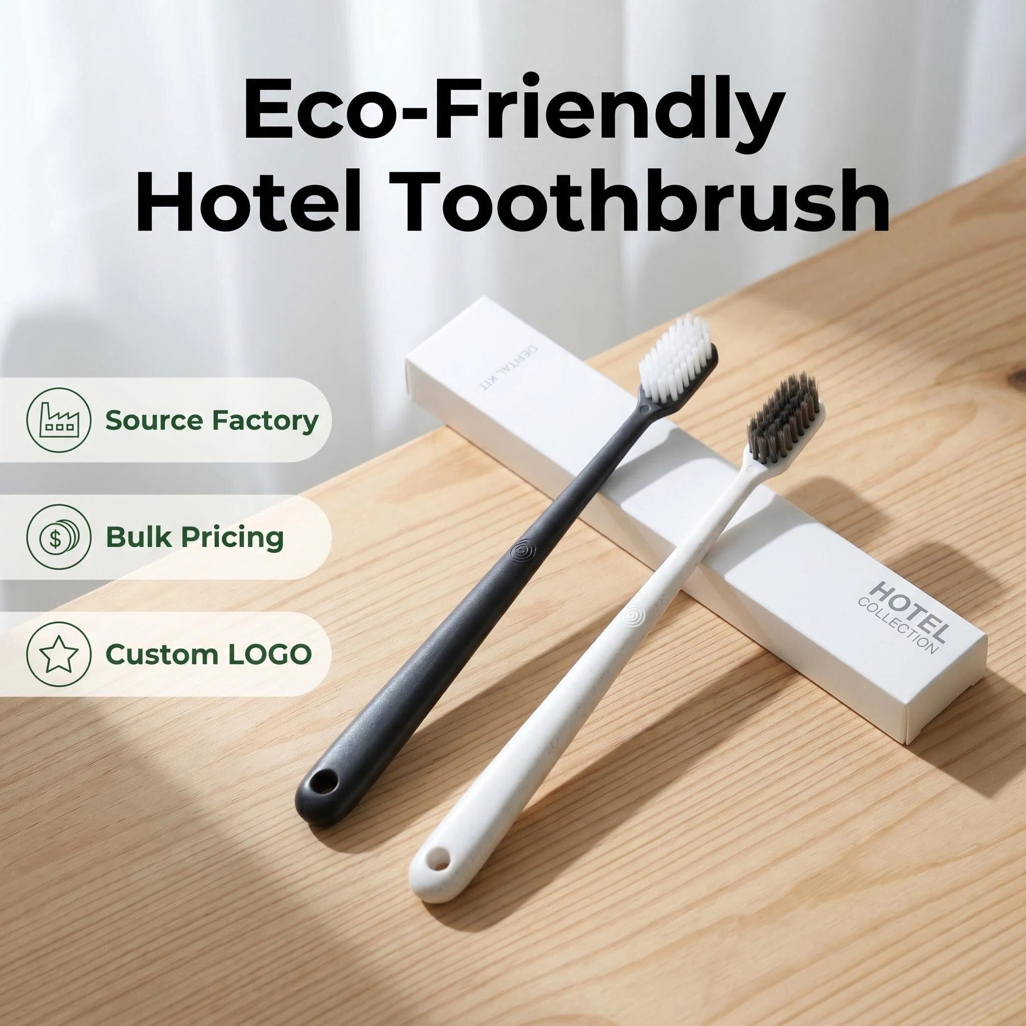 Fast Delivery Factory Custom logo Bulk Travel Luxury Eco Friendly Disposable Hotel Amenities Dental Kit for Hotel