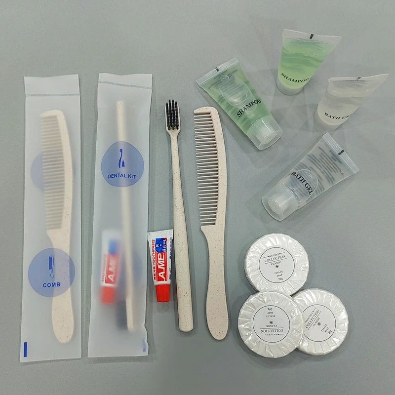 Hotel Supplies Bathroom Toiletries Kit Hotel Amenities Toothbrush Toothpaste Soap Shampoo