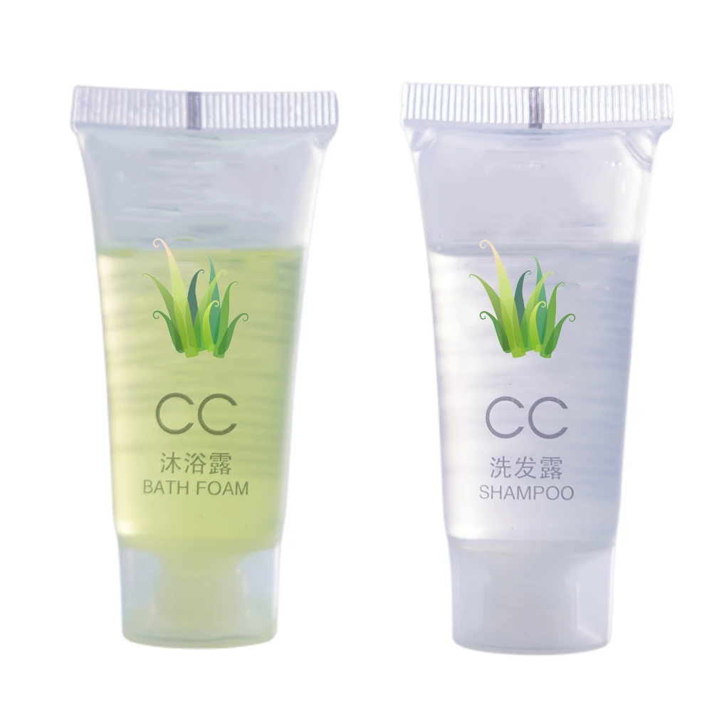 Wholesale Hotel Disposable Eco-Friendly Shampoo Bath Gel Tube Travel 20ml Mini Cosmetic Tube Custom Fragrance Logo for Shower
