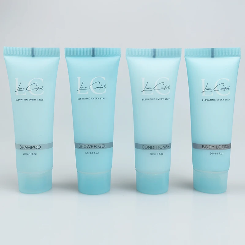 Factory Bulk Mini Gel 5 Star Custom logo 30ml 20ml Supplier Shampoo Shower Gel Soap Disposable Luxury Hotel Amenities