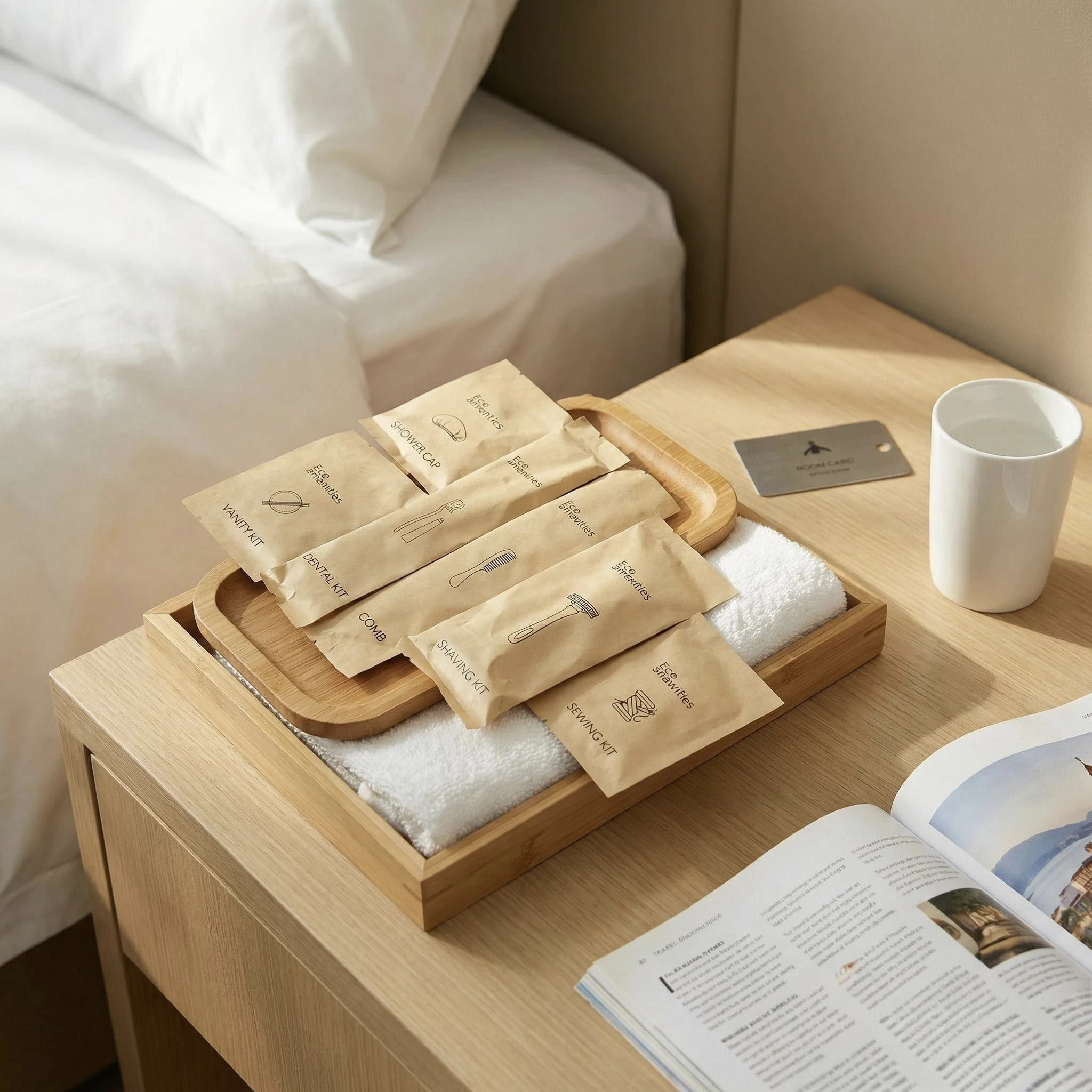 Bulk Eco Friendly Hotel Room Disposable Customized with logo Supplies Luxury Hotel Hotel Amenities Toiletries Set for Hotel