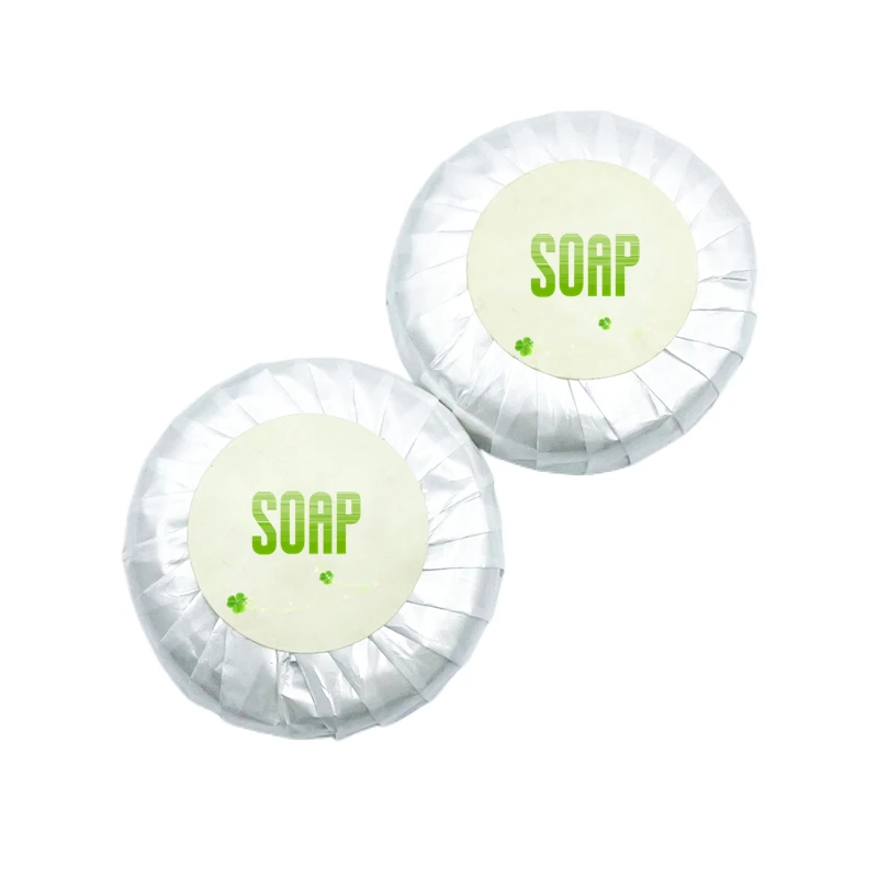 Luxury Hotel Disposable Soap 30g Round Shape Custom Fragrance Room Amenities Set QINMU Brand CN Origin