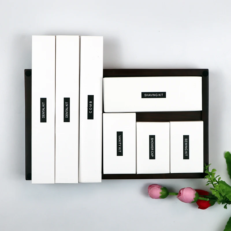 One Stop Eco-Friendly Disposable Luxury 5 Star Toothbrush Kit Spa Toiletries Amenities Set Custom Fragrance Options for Hotels