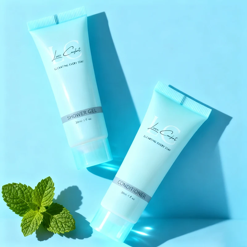 Private Label Luxury Mini Hotel Shampoo Argan No Frizz Healthy Sulfate Free Travel Size Toiletry Kit Includes Slippers