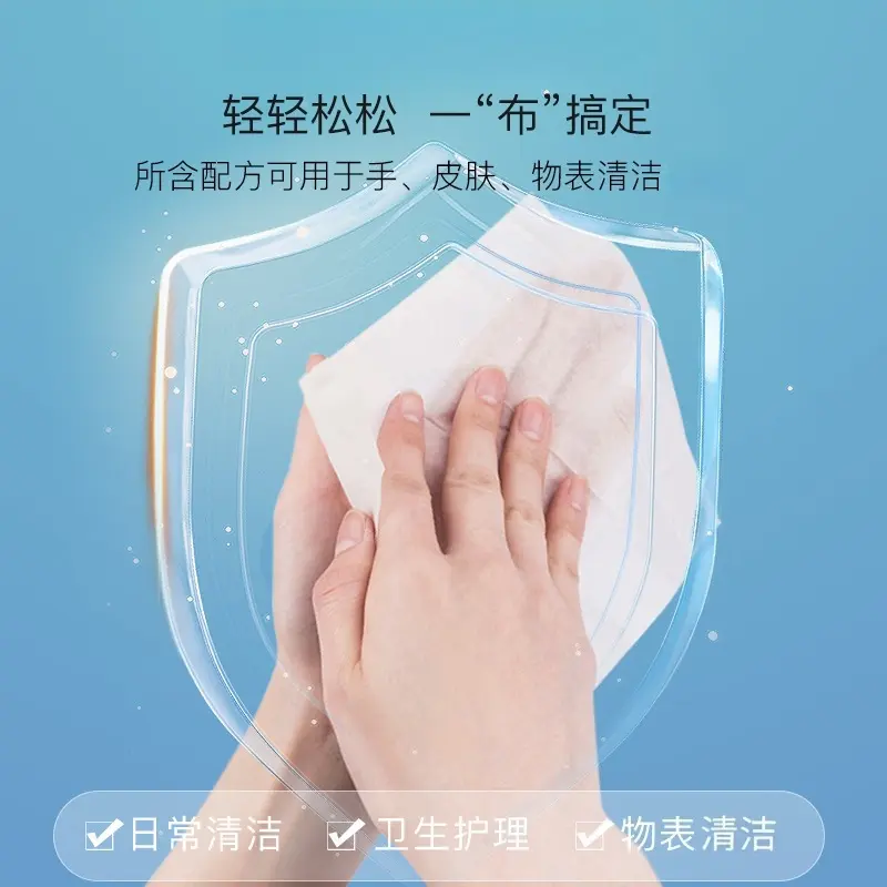 75 Big Pack Alcohol Wet Wipes Bulk Wholesale Individually Packed Disposable Sanitary Cleaning Wet Wipes Factory Wholesale - Gambar 4