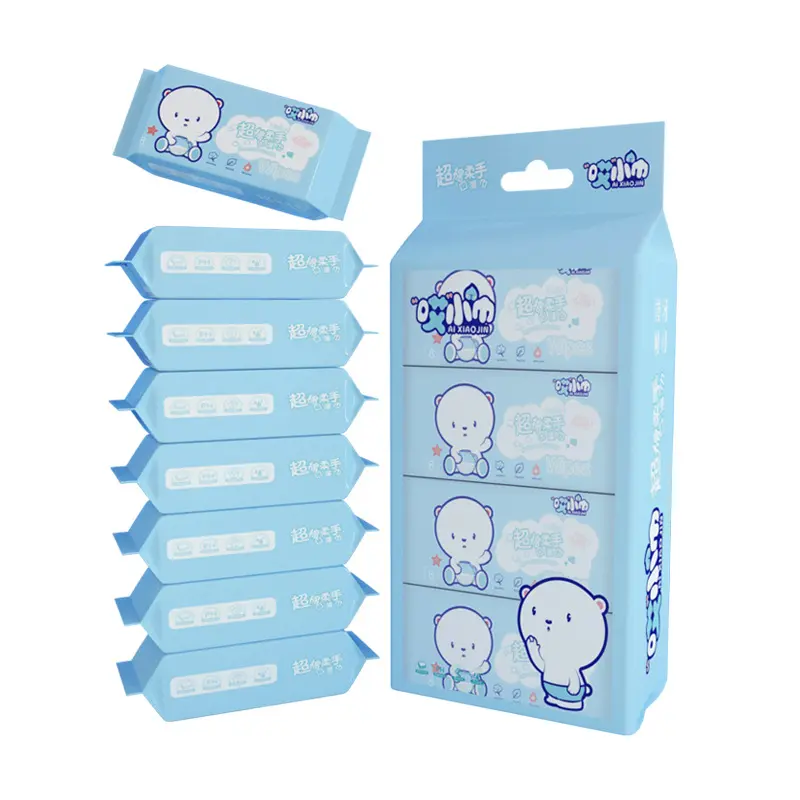 Mini Wet Wipes Small Pack Infant Baby Hand Mouth Children Portable Pull-out Cleaning Wet Wipes Mini Baby Wet Wipes - Image 4