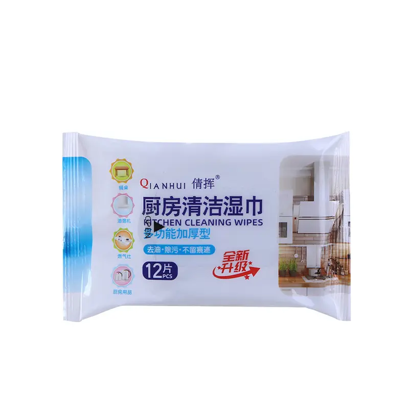Kitchen Wet Wipes Strong Oil Stain Removal Home Use Thick Disposable Special Cleaning Heavy Oil Stain Kitchen Wet Wipes — изображение 5