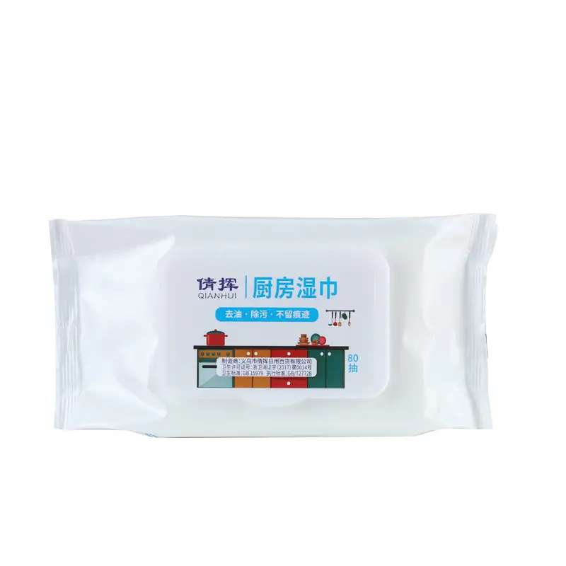 Kitchen Wet Wipes Strong Oil Stain Removal Home Use Thick Disposable Special Cleaning Heavy Oil Stain Kitchen Wet Wipes — изображение 6